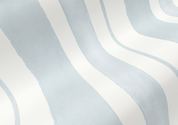 Shabby Chic by Rachel Ashwell Watercolour Stripe (Blackout), Pale Blue - Roller Blind - Image 4